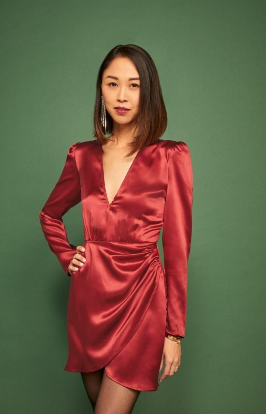 Reformation toro wine red silk long sleeve mini dress